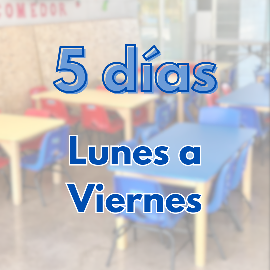 Comedor | 5 días: Lunes a Viernes