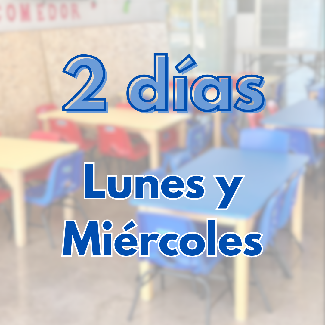 Comedor | 2 días: Lunes y Miércoles