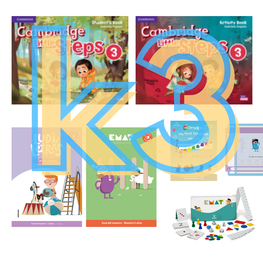 Libros y materiales: Kinder 3